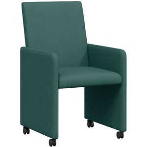 Dining Chairs 2 pcs Dark green 57 x 66 x 94 cm Fabric vidaXL Dining Chairs 2 pcs Dark green 57 x 66 x 94 cm Fabric vidaXL