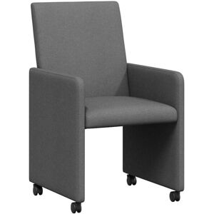 Dining Chairs 2 pcs Dark grey 57 x 66 x 94 cm Fabric vidaXL Dining Chairs 2 pcs Dark grey 57 x 66 x 94 cm Fabric vidaXL