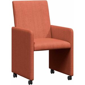 Dining Chairs 2 pcs Red orange 57 x 66 x 94 cm Corduroy fabric vidaXL Dining Chairs 2 pcs Red orange 57 x 66 x 94 cm Corduroy fabric vidaXL