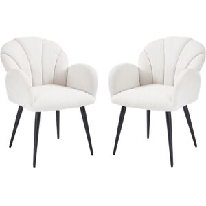 WAHSON OFFICE CHAIRS Dining Chairs 2Pcs in Chenille Leisure Kitchen Chairs with Elegant Backrest for Living Room Restaurant Cafe, White, Wahson WAHSON OFFICE CHAIRS Dining Chairs 2Pcs in Chenille Leisure Kitchen Chairs with Elegant Backrest for Living Room Restaurant Cafe, White, Wahson
