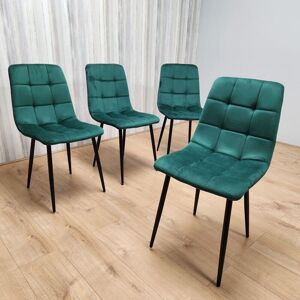 KOSY KOALA Dining Chairs set of 4 velvet green kitchen chairs KOSY KOALA Dining Chairs set of 4 velvet green kitchen chairs
