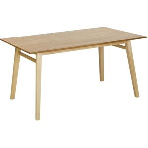 Beliani Light Wood Rectangular Dining Table - Scandinavian Kitchen Beliani Light Wood Rectangular Dining Table - Scandinavian Kitchen