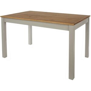 HOME SOURCE Dining Table 120cm Solid Pine Grey Wooden Living Home Kitchen Furniture Modern HOME SOURCE Dining Table 120cm Solid Pine Grey Wooden Living Home Kitchen Furniture Modern