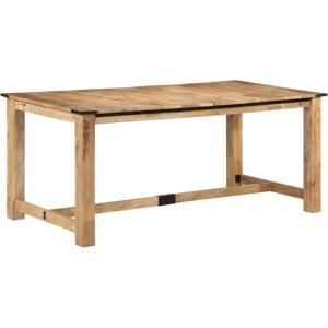 Dining Table 180x90x75 cm Solid Wood Mango vidaXL Dining Table 180x90x75 cm Solid Wood Mango vidaXL