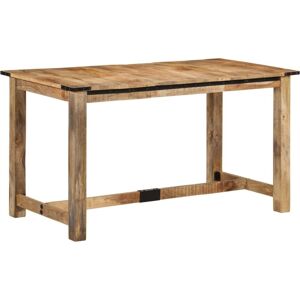 Dining Table 140x70x75 cm Solid Wood Mango vidaXL Dining Table 140x70x75 cm Solid Wood Mango vidaXL