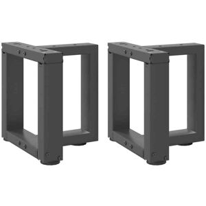 Vidaxl - Coffee Table Legs T-Shaped 2 pcs Anthracite 30x25x(30-31) cm Steel Vidaxl - Coffee Table Legs T-Shaped 2 pcs Anthracite 30x25x(30-31) cm Steel