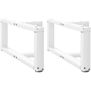Coffee Table Legs T-Shaped 2 pcs White 60x25x(30-31) cm Steel Vidaxl Coffee Table Legs T-Shaped 2 pcs White 60x25x(30-31) cm Steel Vidaxl
