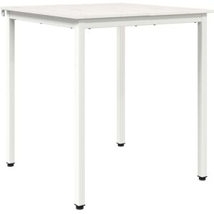 Dining Table White 70 x 70 x 75 cm Solid Pine Wood vidaXL Dining Table White 70 x 70 x 75 cm Solid Pine Wood vidaXL