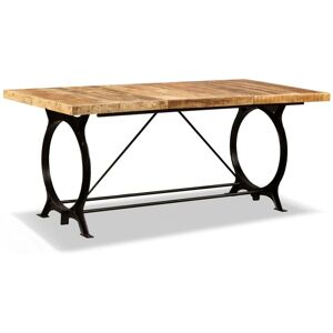 Vidaxl - Dining Table Solid Rough Mango Wood 180 cm Vidaxl - Dining Table Solid Rough Mango Wood 180 cm