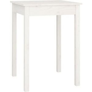 Dining Table White 55x55x75 cm Solid Wood Pine Vidaxl Dining Table White 55x55x75 cm Solid Wood Pine Vidaxl