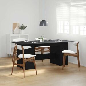 Vidaxl - Dining Table Black Oak 180x90x76 cm Engineered Wood Vidaxl - Dining Table Black Oak 180x90x76 cm Engineered Wood