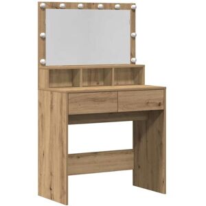 Dressing Table Artisan oak 80 x 41 x 134.5 cm Engineered Wood vidaXL Dressing Table Artisan oak 80 x 41 x 134.5 cm Engineered Wood vidaXL