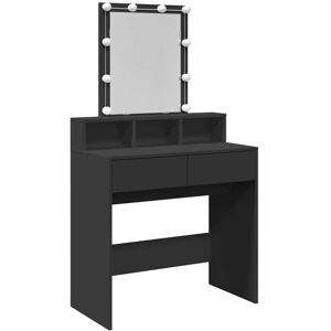 Dressing Table with led Black 80x41x144.5 cm Vidaxl Dressing Table with led Black 80x41x144.5 cm Vidaxl
