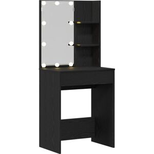 Vidaxl - led Dressing Table in Black Oak, 60x40x140 cm, Made of Engineered Wood Vidaxl - led Dressing Table in Black Oak, 60x40x140 cm, Made of Engineered Wood