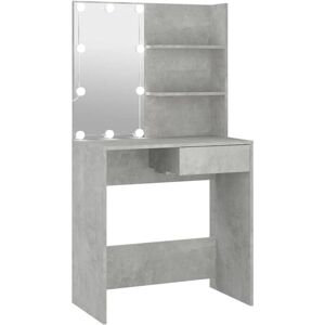Vidaxl - Dressing Table with led Concrete Grey 74.5x40x141 cm Vidaxl - Dressing Table with led Concrete Grey 74.5x40x141 cm