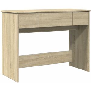 Vidaxl - Dressing Table with Mirror Sonoma Oak 100x45x76 cm Vidaxl - Dressing Table with Mirror Sonoma Oak 100x45x76 cm