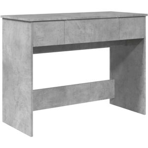 Dressing Table with Mirror Concrete Grey 100x45x76 cm Vidaxl Dressing Table with Mirror Concrete Grey 100x45x76 cm Vidaxl