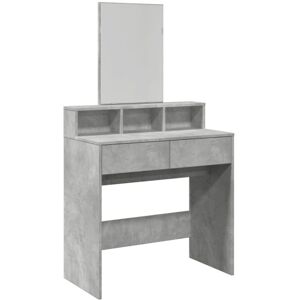 Vidaxl - Dressing Table with Mirror Concrete Grey 80x41x144.5 cm Vidaxl - Dressing Table with Mirror Concrete Grey 80x41x144.5 cm