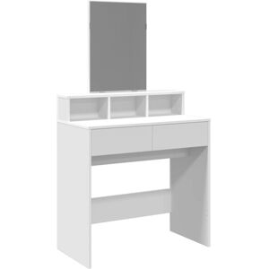 Vidaxl - Dressing Table with Mirror White 80x41x144.5 cm Vidaxl - Dressing Table with Mirror White 80x41x144.5 cm