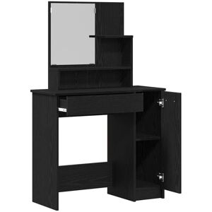 Dressing Table Black oak 86.5 x 35 x 136 cm Engineered Wood vidaXL Dressing Table Black oak 86.5 x 35 x 136 cm Engineered Wood vidaXL
