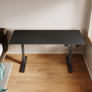 ELEGANT Electric Standing Desk 160 x 60cm, Ergonomic 70-115cm Height Adjustable Office Desk with Memory Smart Panel, Black ELEGANT Electric Standing Desk 160 x 60cm, Ergonomic 70-115cm Height Adjustable Office Desk with Memory Smart Panel, Black