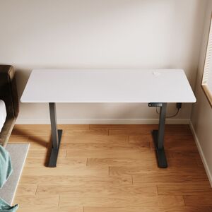 ELEGANT Electric Standing Desk 160 x 60cm, Ergonomic 70-115cm Height Adjustable Office Desk with Memory Smart Panel, White ELEGANT Electric Standing Desk 160 x 60cm, Ergonomic 70-115cm Height Adjustable Office Desk with Memory Smart Panel, White