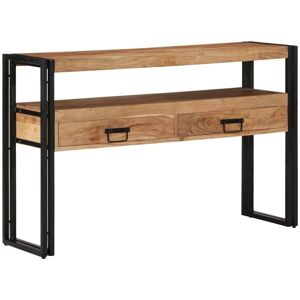 Console Table Brown 120 x 33 x 75 cm Solid acacia wood Vidaxl Console Table Brown 120 x 33 x 75 cm Solid acacia wood Vidaxl