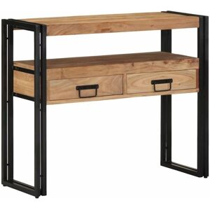 Console Table Brown 90 x 33 x 75 cm Solid acacia wood vidaXL Console Table Brown 90 x 33 x 75 cm Solid acacia wood vidaXL