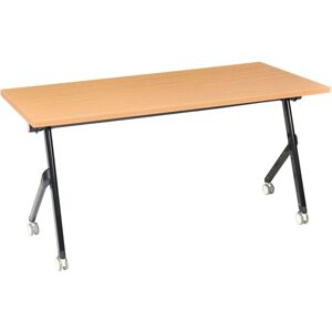 BELIANI Foldable Office Desk BENDI Brown 160 cm 60 cm BELIANI Foldable Office Desk BENDI Brown 160 cm 60 cm