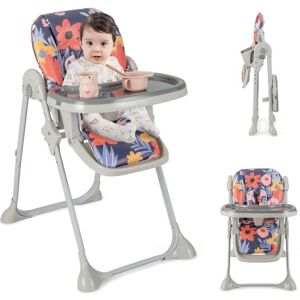 Costway - Folding Baby Highchair Height Adjustable Feeding Chair w/ Recline Footrest &Tray Costway - Folding Baby Highchair Height Adjustable Feeding Chair w/ Recline Footrest &Tray