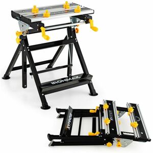 COSTWAY Folding Work Table Portable Workbench with Tiltable Platform 7-level Adjustable COSTWAY Folding Work Table Portable Workbench with Tiltable Platform 7-level Adjustable