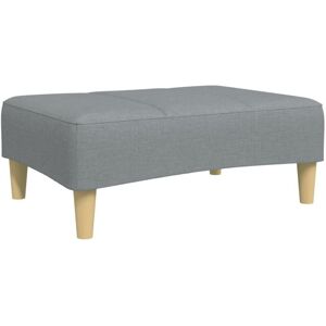 Footstool Light Grey 77x55x31 cm Fabric Vidaxl Footstool Light Grey 77x55x31 cm Fabric Vidaxl