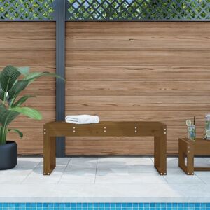 Vidaxl - Garden Bench Honey Brown 110x38x45 cm Solid Wood Pine Vidaxl - Garden Bench Honey Brown 110x38x45 cm Solid Wood Pine