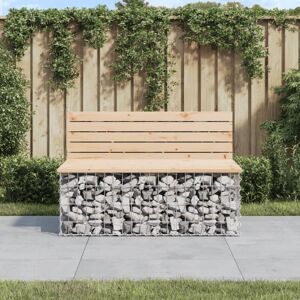 Vidaxl - Garden Bench Gabion Design 103x70x65 cm Solid Wood Pine Vidaxl - Garden Bench Gabion Design 103x70x65 cm Solid Wood Pine