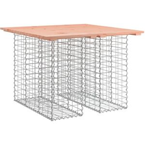 vidaXL Brown Garden Bench 100x102x72 cm Outdoor Gabion Wood Seat - Garden Bench vidaXL Brown Garden Bench 100x102x72 cm Outdoor Gabion Wood Seat - Garden Bench