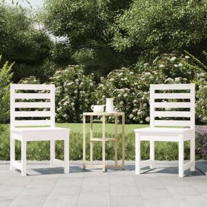 Garden Chairs 2 pcs White 50x48x91.5 cm Solid Wood Pine Vidaxl Garden Chairs 2 pcs White 50x48x91.5 cm Solid Wood Pine Vidaxl