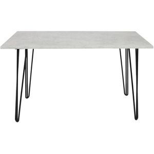 KOSY KOALA Grey Dining Table with Hairpin Legs & 4 Black Velvet Chairs Set for Kitchen & Dining Room KOSY KOALA Grey Dining Table with Hairpin Legs & 4 Black Velvet Chairs Set for Kitchen & Dining Room