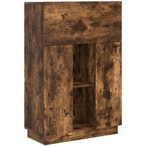 Desk Smoked oak 71.5 x 31.5 x 106.5 cm Engineered Wood Vidaxl Desk Smoked oak 71.5 x 31.5 x 106.5 cm Engineered Wood Vidaxl