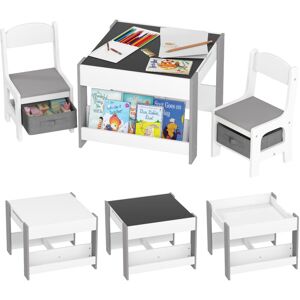 HOMCOM 3-Piece Kids Table and Chair Set for Nursery, Playroom, Classroom HOMCOM 3-Piece Kids Table and Chair Set for Nursery, Playroom, Classroom