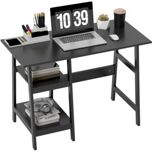 Homcom - Computer Writing Desk w/ Shelf pc Workstation for Home Office Black Homcom - Computer Writing Desk w/ Shelf pc Workstation for Home Office Black