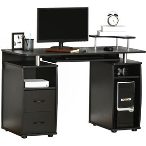 Homcom - Computer Office Desk Table Workstation w/ Keyboard Tray, Drawer Black Homcom - Computer Office Desk Table Workstation w/ Keyboard Tray, Drawer Black