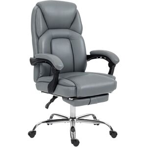 HOMCOM Office Chair, Computer Desk Chair with Spring Cushion, Grey HOMCOM Office Chair, Computer Desk Chair with Spring Cushion, Grey