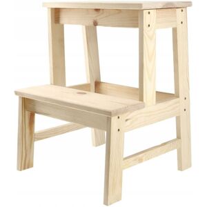 KADAX step stool made of natural pine wood, an elegant chair that adds a touch of style to your interior design. KADAX step stool made of natural pine wood, an elegant chair that adds a touch of style to your interior design.