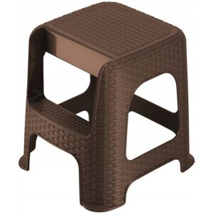 KADAX stool made from recycled plastic materials, step stool up to 160 kg, brown KADAX stool made from recycled plastic materials, step stool up to 160 kg, brown