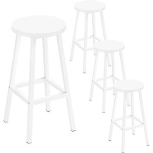 Klihome 4x Bar Stools Sturdy Metal Frame Breakfast Dining Bar Stools Fixed Height Bar Stools Breakfast Bar, Counter, Kitchen and Home, White Klihome 4x Bar Stools Sturdy Metal Frame Breakfast Dining Bar Stools Fixed Height Bar Stools Breakfast Bar, Counter, Kitchen and Home, White