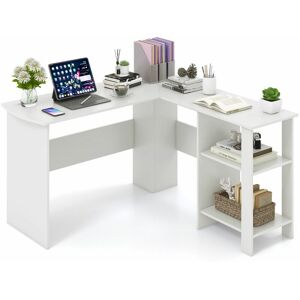 COSTWAY L-Shaped Corner Computer Desk PC Table Writing Desk Workstation Home Office COSTWAY L-Shaped Corner Computer Desk PC Table Writing Desk Workstation Home Office