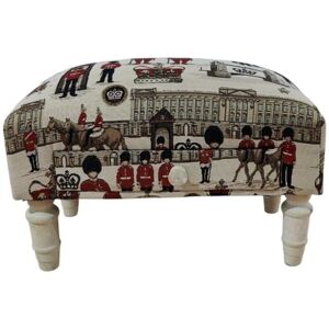 London Fabric Footstool with Drawer - L28 x W45 x H25 cm London Fabric Footstool with Drawer - L28 x W45 x H25 cm