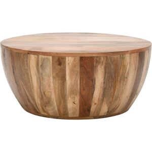 Verty Furniture - Merlin Mango Wooden Drum Coffee Table Verty Furniture - Merlin Mango Wooden Drum Coffee Table