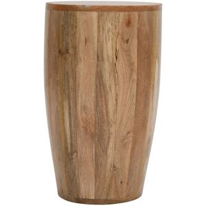Verty Furniture - Merlin Mango Wooden Drum Side Table Verty Furniture - Merlin Mango Wooden Drum Side Table