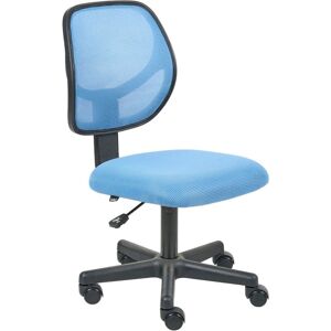Beliani - Mesh Upholstered Armless Office Chair Full Swivel Seat Height Adjustment Blue Joyful Beliani - Mesh Upholstered Armless Office Chair Full Swivel Seat Height Adjustment Blue Joyful